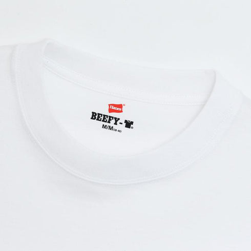 Hanes Beefy Heavyweight L/S Tee White